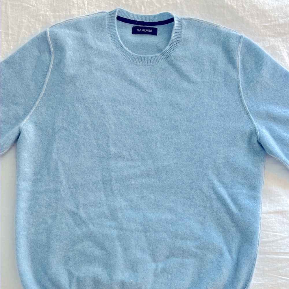 NAADAM Sky Blue Crewneck Sweater